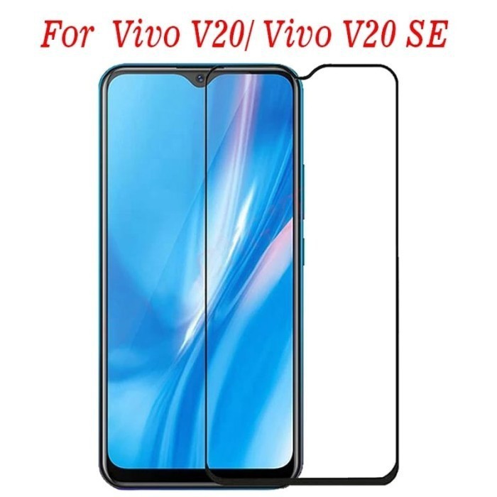 TEMPERED GLASS 9D VIVO X80 PRO X80  X50 - V20 V20 SE - Y90 Y1S 4G 5G FULL LEM COVER