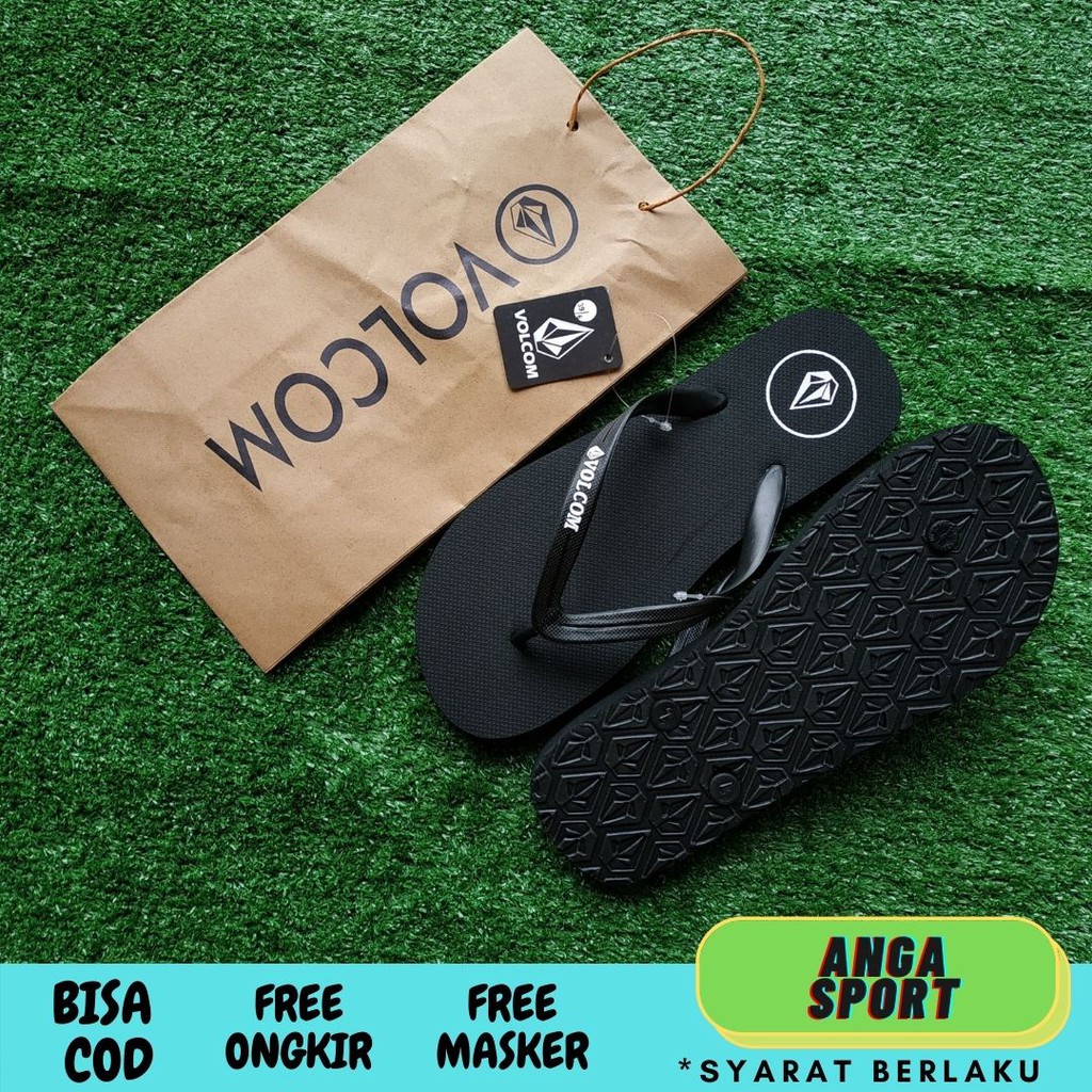 SANDAL PRIA VOLCOM /  SANDAL JEPIT COWOK / SENDAL SANTAI COWOK / SANDAL SURFING / SANDAL BRANDED