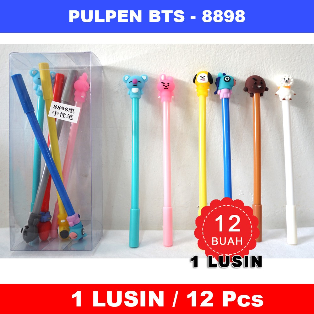 

Pulpen gel fancy BTS 1 LUSIN - 1 lusin Pen Gantungan BTS 8898