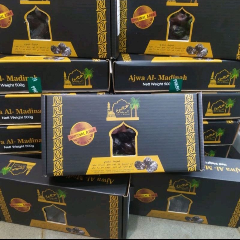 

Kurma Ajwa madinah super 500g/Ajwa madinah legit/Kurma premium