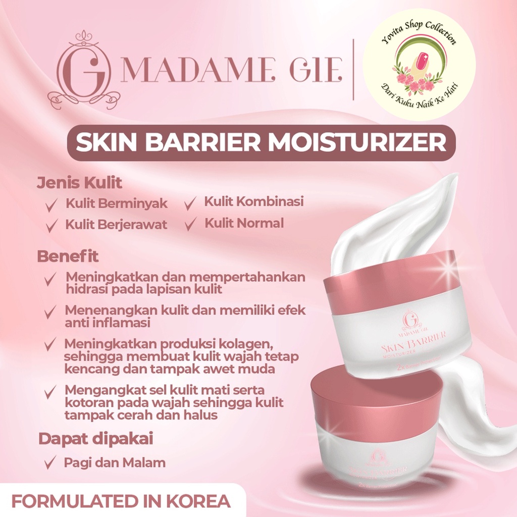 Moisturizer Madame Gie Skin Barrier 50gr | Skincare Pelembab Wajah