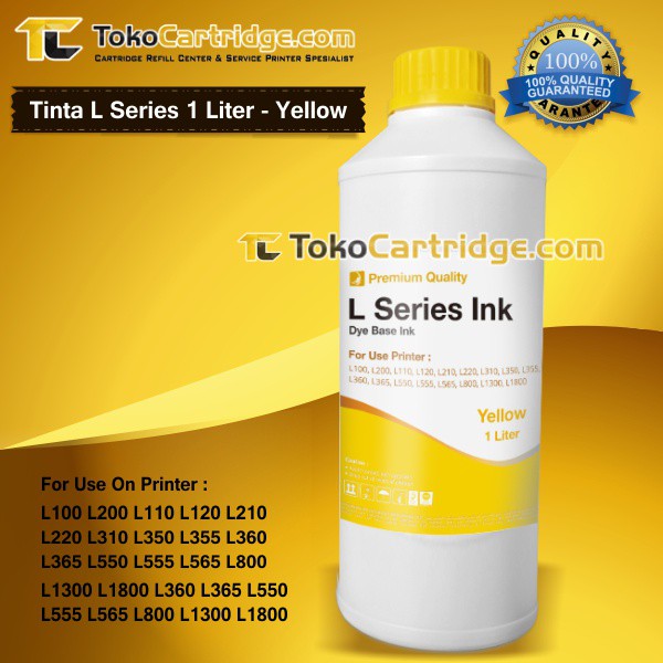 Tinta Epson L110 L210 L350 L800 L1300 L1800 L365 L310 1 liter Yellow