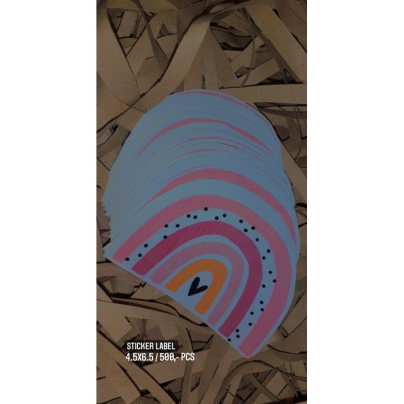 

sticker label rainbow aesthetic pink