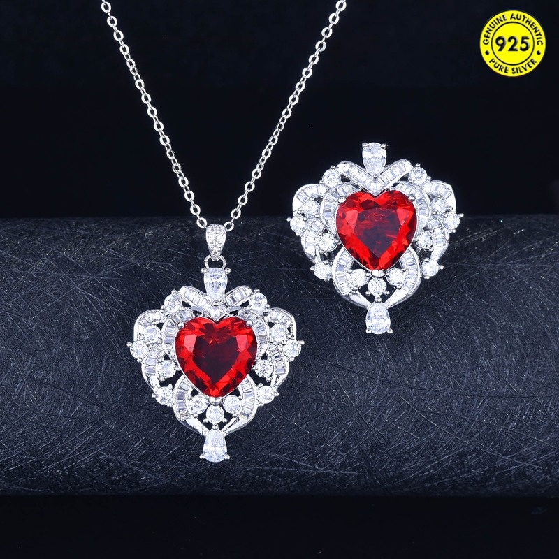 Cincin Dengan Liontin Kristal Amethyst Lavender Natural