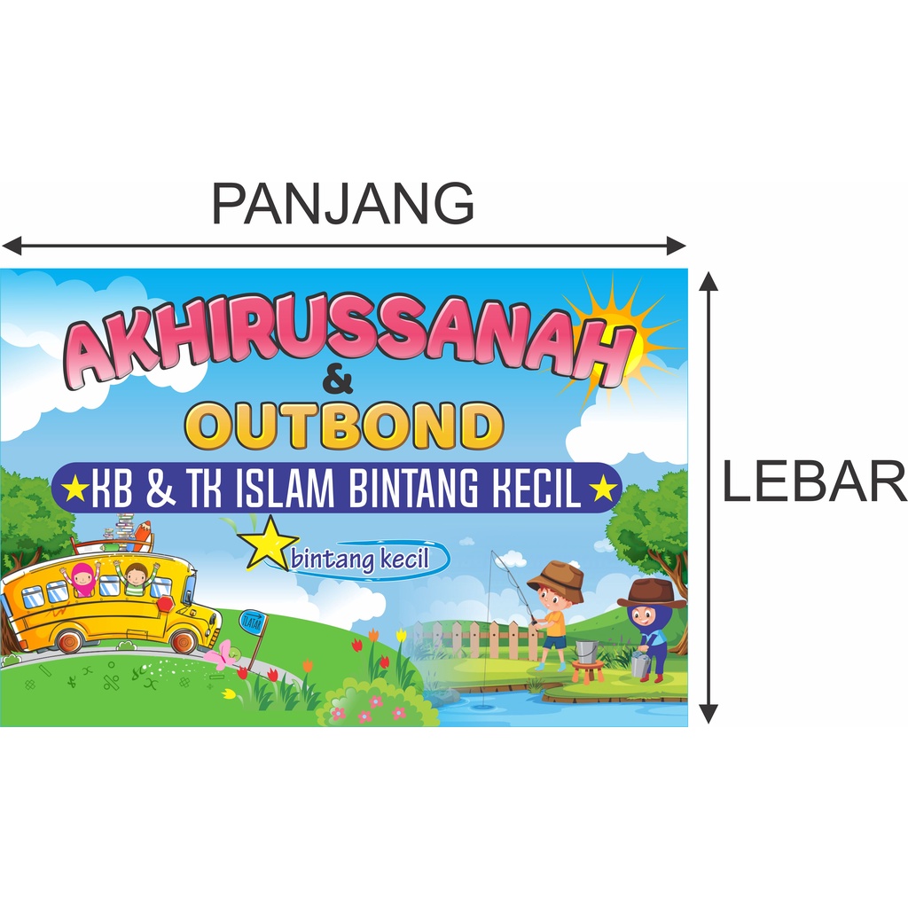 MMT BANNER / SPANDUK - PER 1/2 METER.