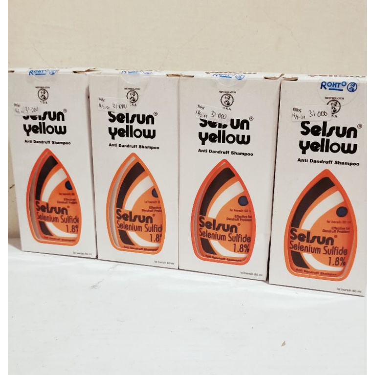 SELSUN SHAMPOO - BLUE &amp; YELLOW - ANTI KETOMBE DANDRUFF SHAMPOO