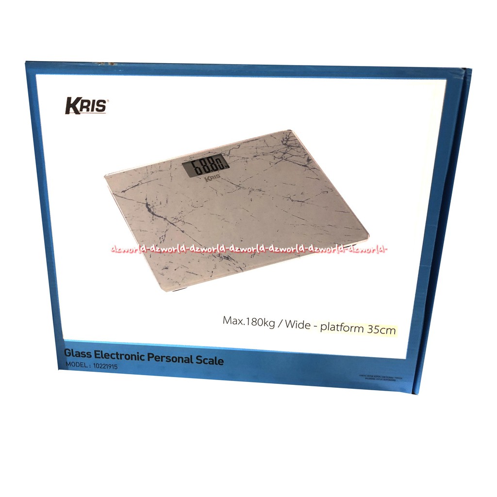 Kris Glass Electronic Personal Scale Timbangan Badan Digital Max 180kg