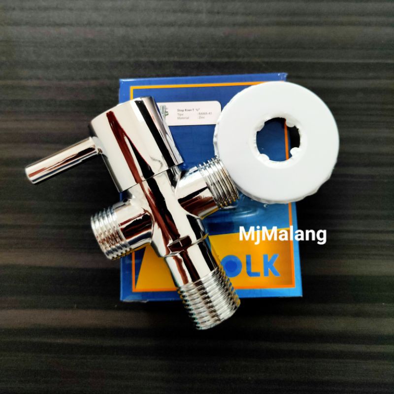 Stop kran 1/2 kran cabang stop kran T / stop kran kloset volk berat mewah
