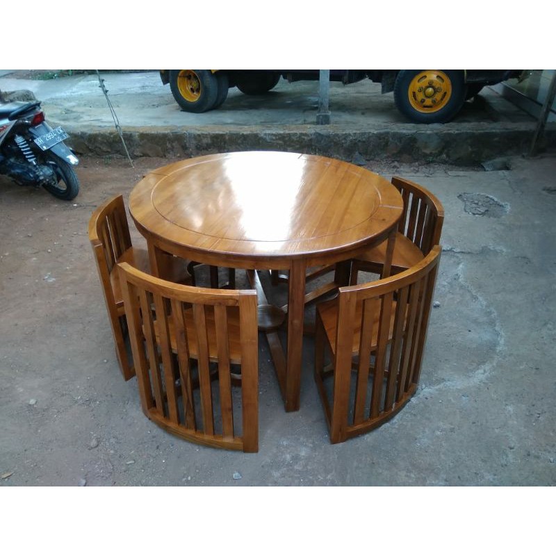 kursi makan meja makan bundar