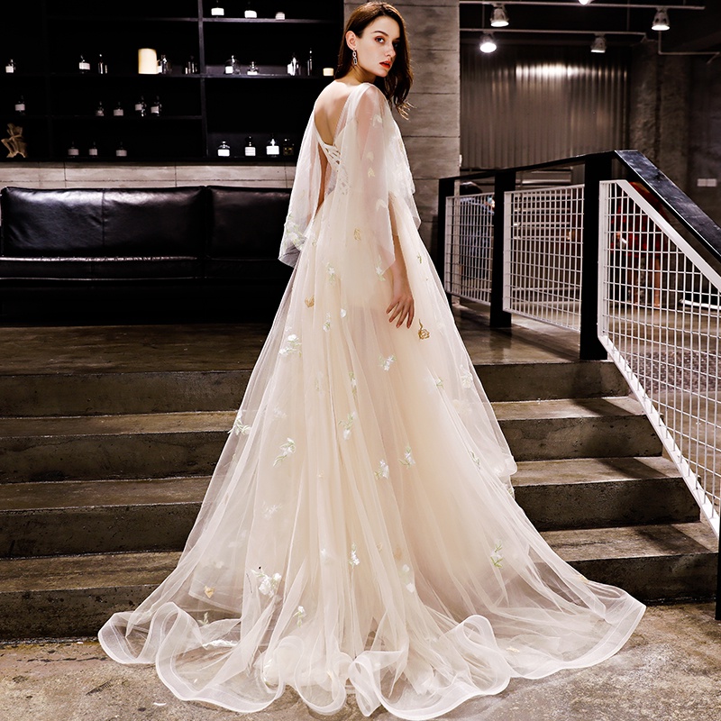Banquet evening dress female 2022 new noble and elegant host celebrity party evening dress is thin