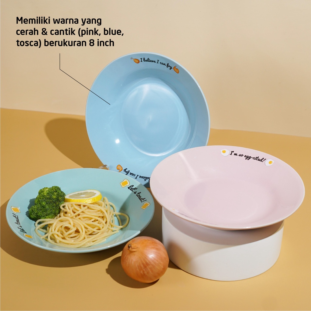 Piring Keramik Lucu Homeco Breakfast