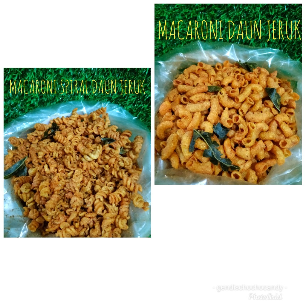 MACRONI SEPAT BALADO DAUN JERUK / MACRONI SPIRAL BALADO DAUN JERUK