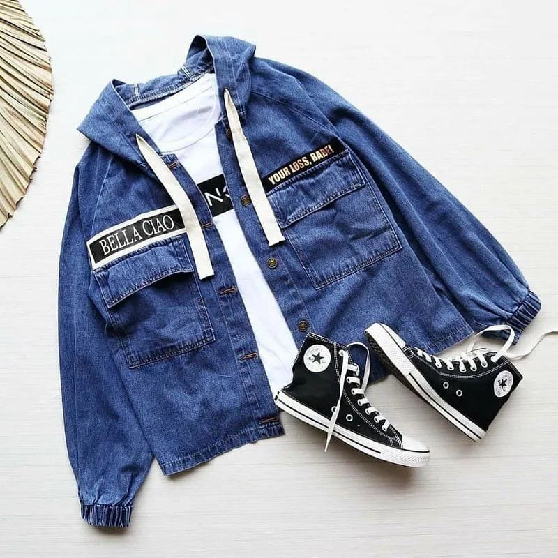 Jaket Levis Wanita Jaket Lepis Denim Jaket Jeans Perempuan Jakef Jins Jaket Snow Wanita Jaket Jumbo 