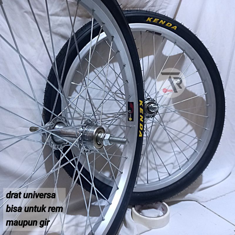 Roda sepeda 20 x 1.75 siap pakai cocok untuk semua sepeda lipat bmx minion 20 in