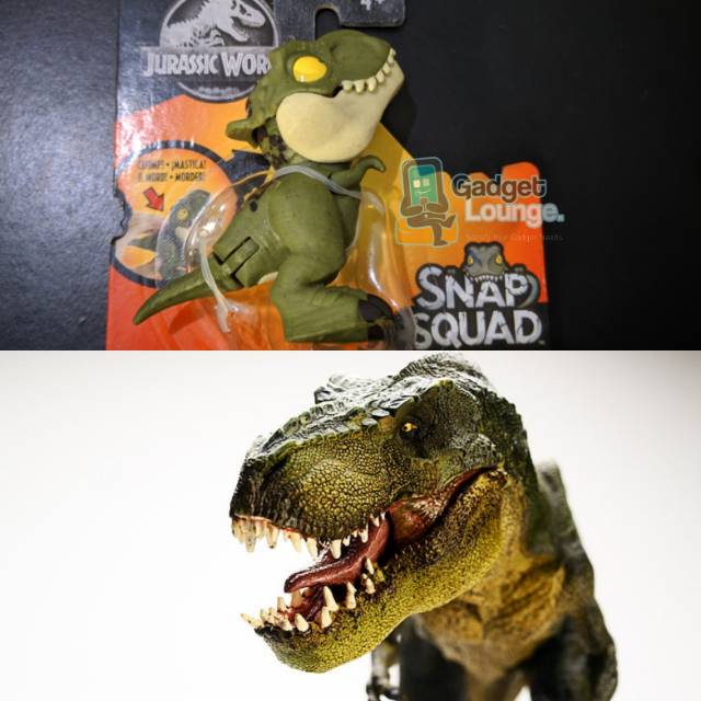 Mattel Jurassic World Dino Snap Squad Dinosaurus Wave 2 Tyrannosaurus T-Rex Green