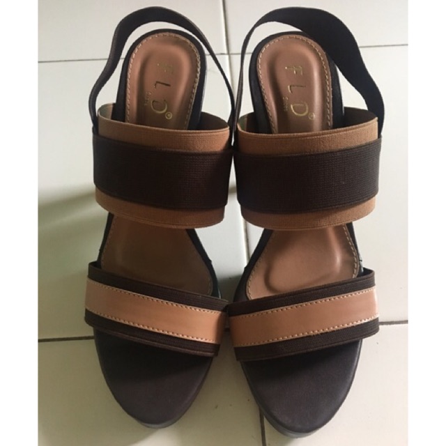 Sepatu Heels FLADEO FLD | Size: 38 | Brown, Rose gold