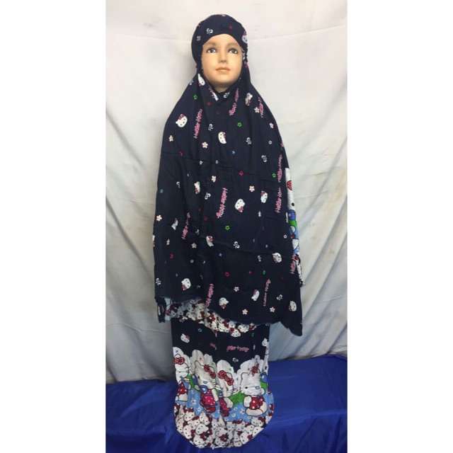 Mukena Rayon Anak Hello Kitty Warna Random