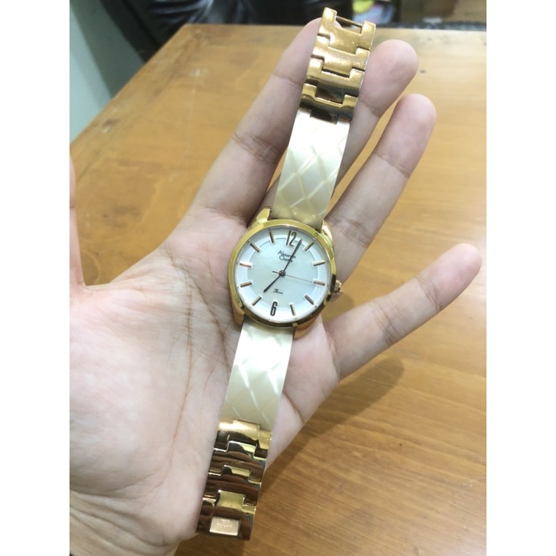Preloved Alexandre Christie jam tangan keramik wanita