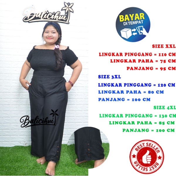 Balicihui Celana Panjang Wanita Celana Panjang Jumbo Big Size Plus Size Celana Jumbo Terbaru