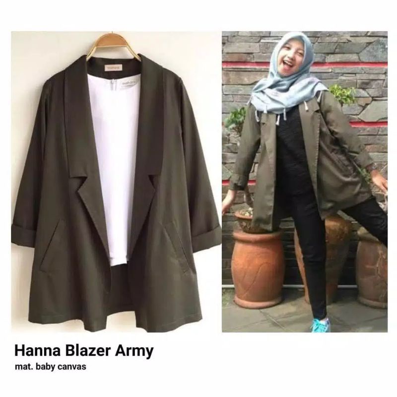 Hanna blazer fashion wanita muslim
