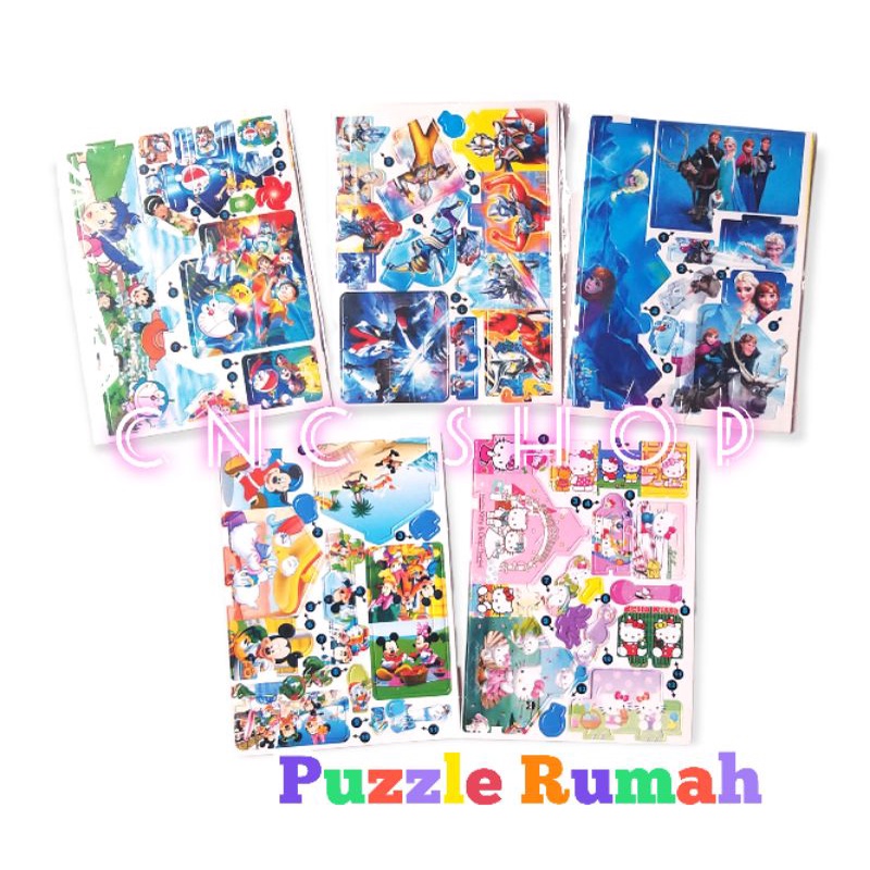 Mainan DIY Puzzle Rumah Rumahan Edukatif Anak Murah