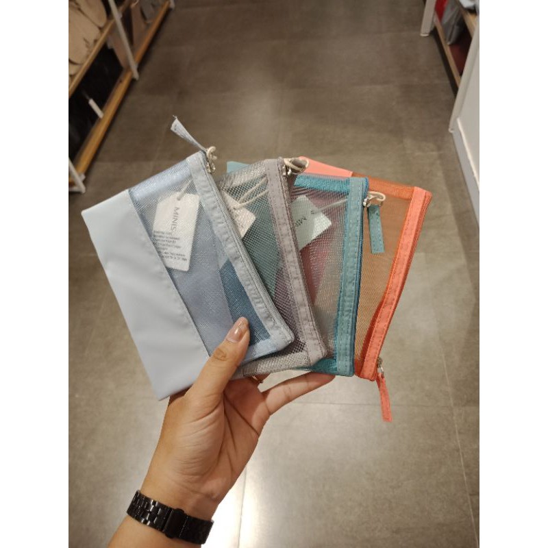 MINI DOMPET/POUCH TRANSPARAN MINISO ORIGINAL