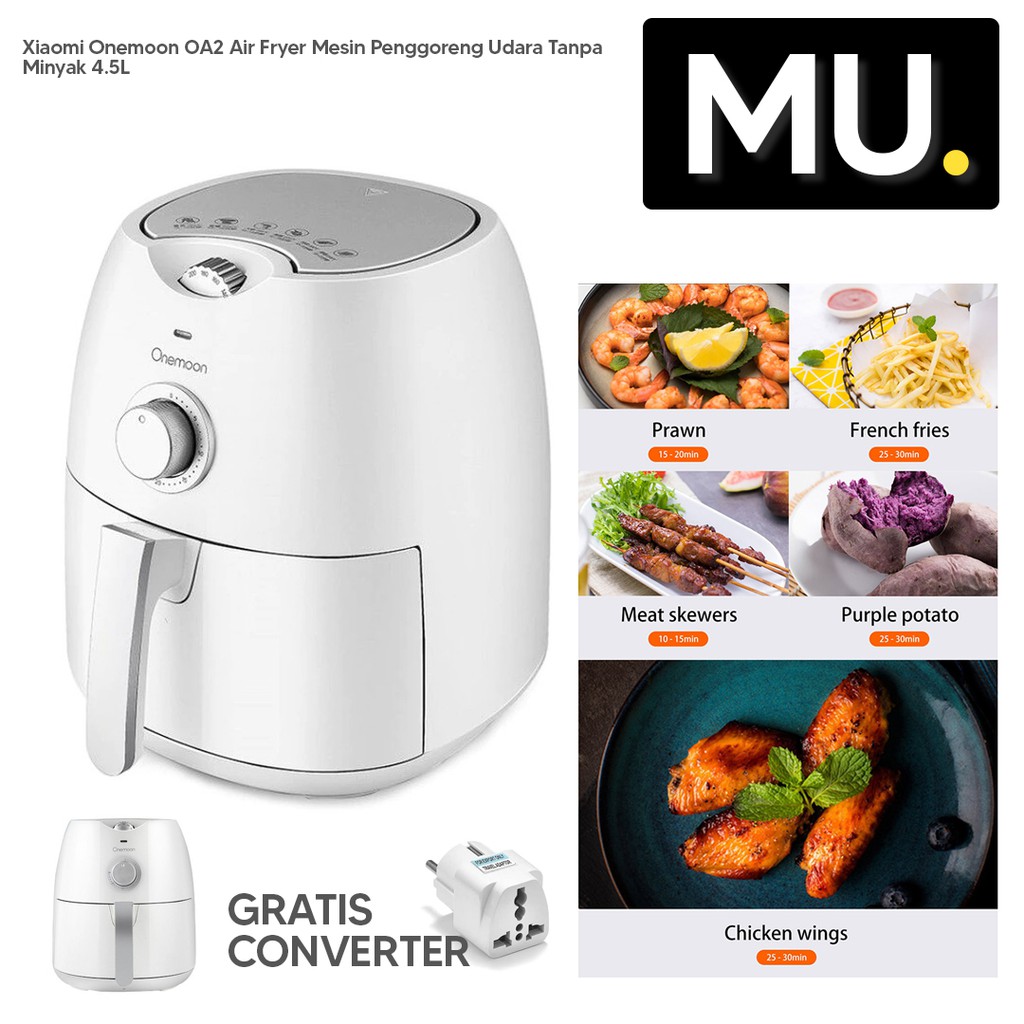 Jual Onemoon OA2 Air Fryer Mesin Penggoreng Udara Tanpa Minyak 4.5L ...