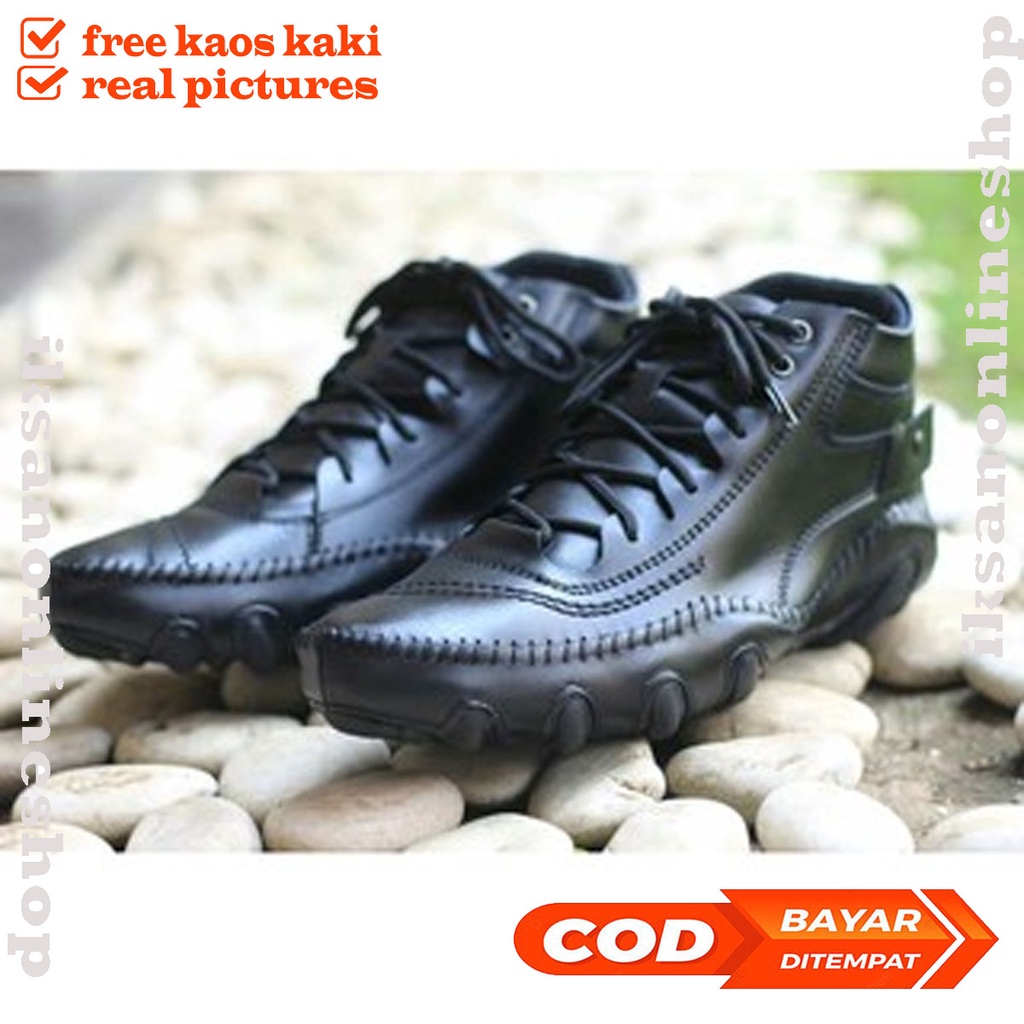 STAM Sepatu Boot Pria Casual Kerja Kantor
