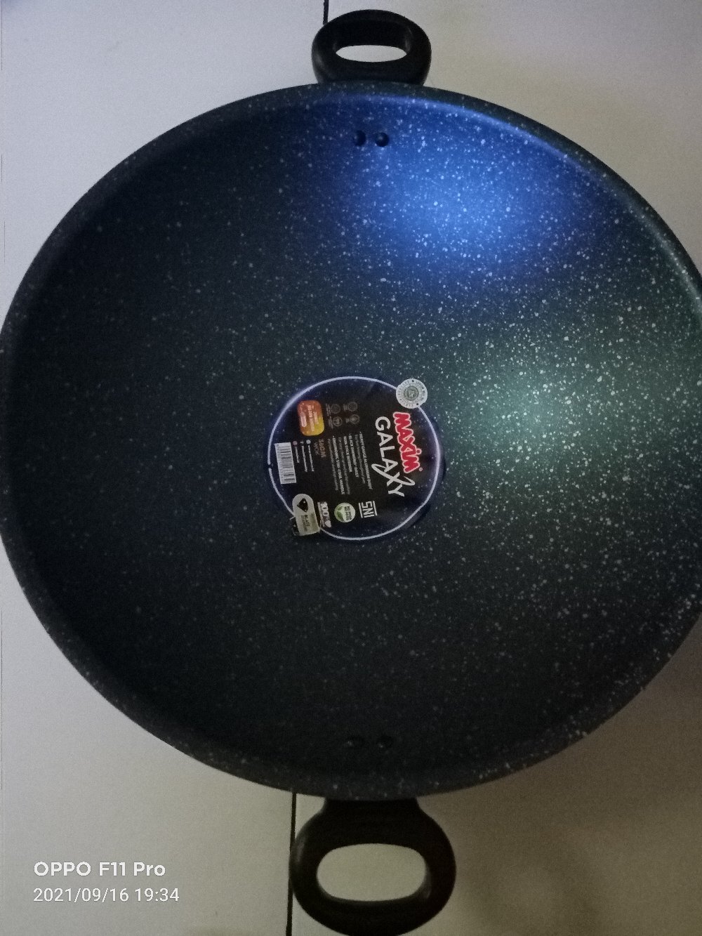 Maxim Galaxy Wajan Penggorengan Tanpa Tutup / Wok Without Cover 36 Cm (gal36wok)