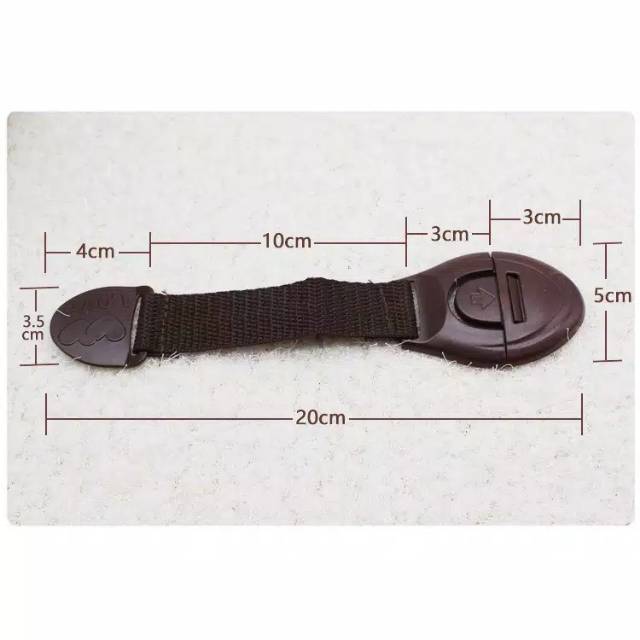 PENGAMAN LEMARI PUTIH pelindung pintu lemari bayi