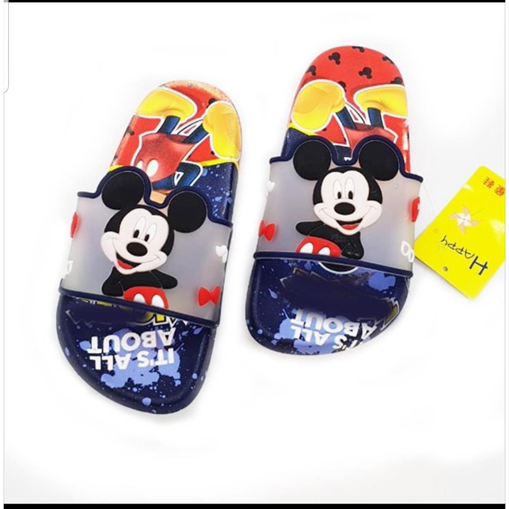 Sandal Anak Laki-laki FlipFlop Karakter Kartun Cute Mickey Size 26-30