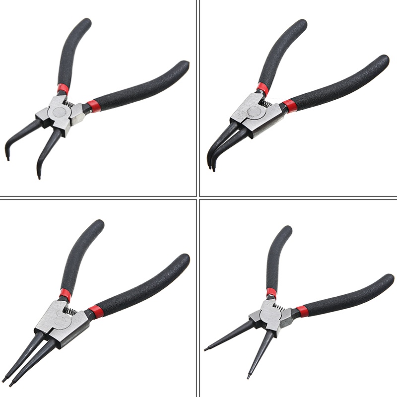 4pcs Circlip Pliers Pliers Set Tang Snap ring