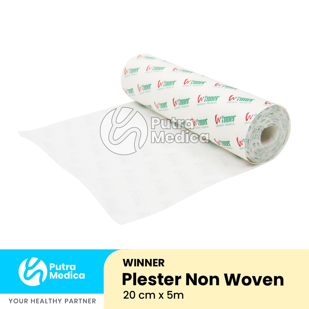 Winner Plester Non Woven 20cm x 5m / Plester Gulung Perekat Luka