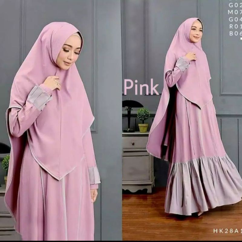 Promo Gamis Syari Aresya Free Hijab Terbaru Fashion Muslim-5