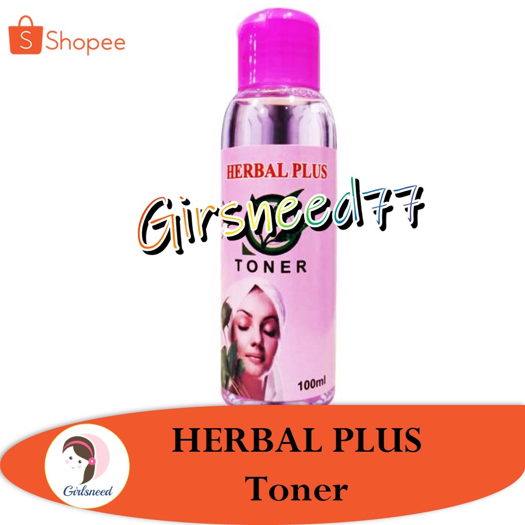 Herbal Plus Facial Toner 100 ml GIRLSNEED77 Toner Wajah yang Dapat Menyegarkan dan Mencerahkan Kulit Wajah