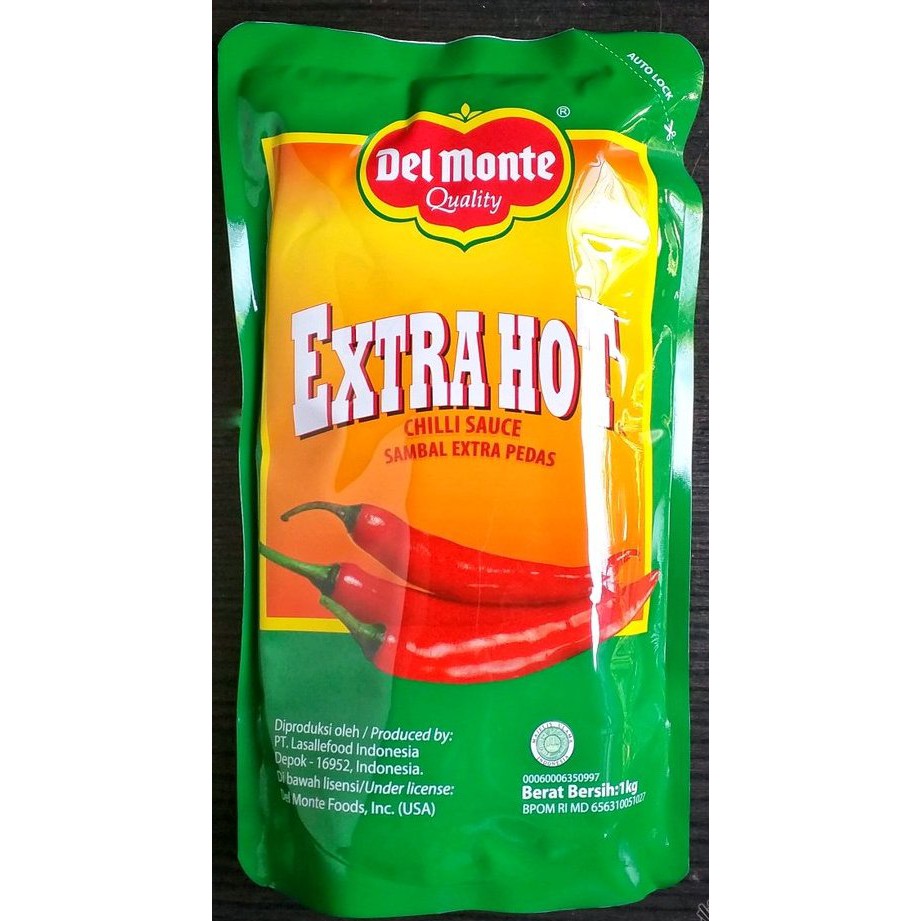 

DelMonte Saus Sambal Extra Pedas 1kg - Del Monte Chilli Extra Hot ( GROSIR DUS - KHUSUS GOSEND)