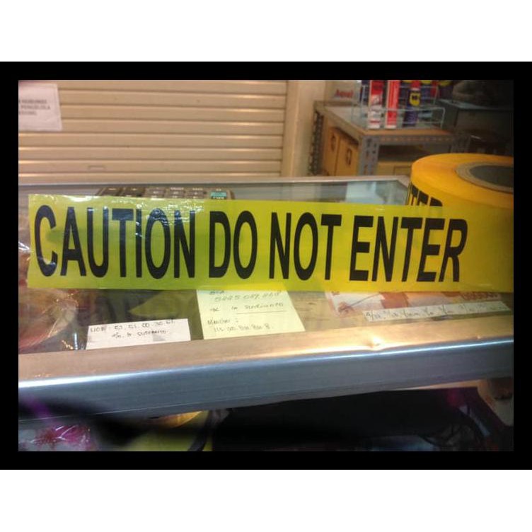 

Pembatas Police Line Tulisan Do Not Enter Ukuran 3"X 300M Terjamin