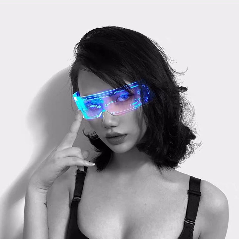 [READY JKT] KACA MATA LED COOL LIGHT TECHNOLOGICAL GLASSES | LED LIGHT TRENDI TIKTOK