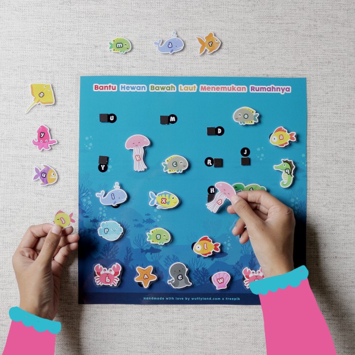 Busy Page Ikan Wuffyland Mainan Edukasi Anak Murah Edufuntoys