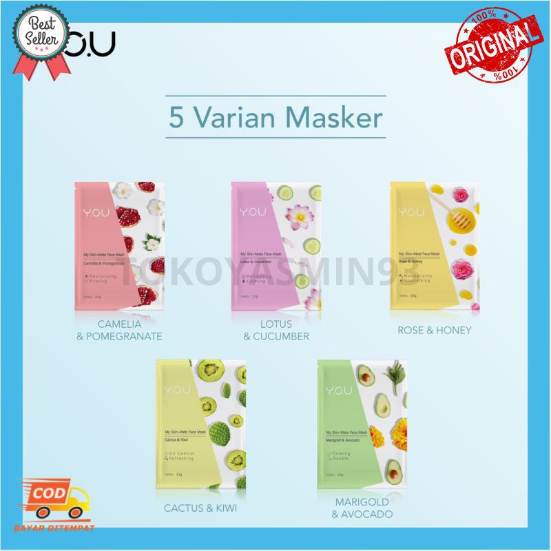 YOU My Skin Matte Face Mask Murah