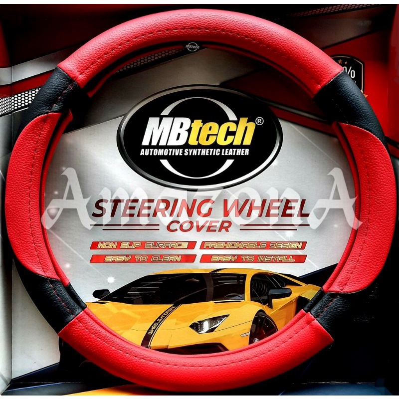 Sarung Stir / Cover Stir Mobil MBTech Red Original