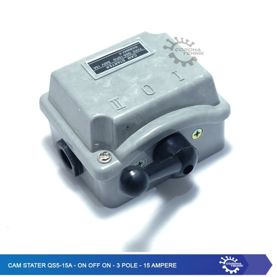 Cam Stater QS5-15A - On Off On - 3 Pole - 15 Ampere