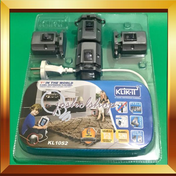 Obral Klik-it kabel 10m + Stop Kontak Switch