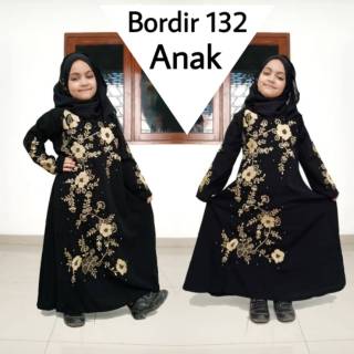 Jubah Wanita Baju Abaya Arab Bordir Turkey 132 Jetblack Jubah Wanita Baju Abaya Arab Bordir Turkey 132 Jetblack