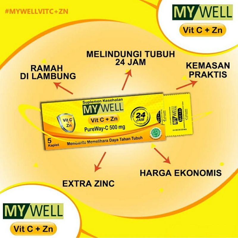 My Well Vit C + Zn | Vitamin C + Zinc