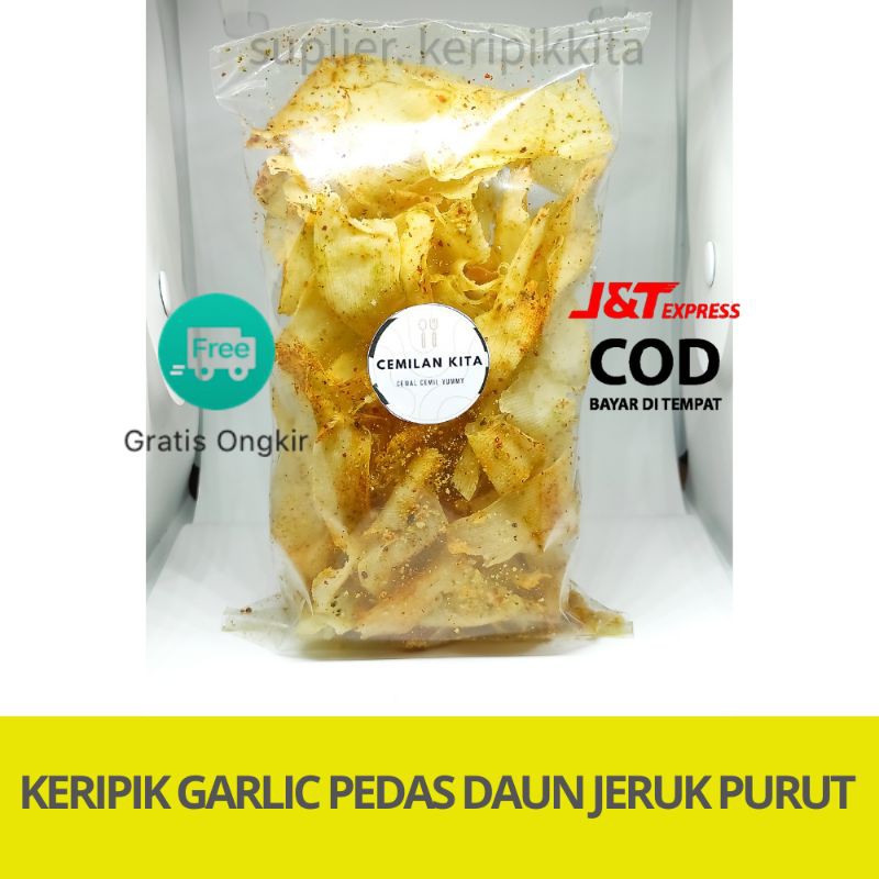 

CEMILAN KERIPIK SINGKONG GARLIC DAUN JERUK PURUT | MAKANAN RINGAN | JAJANAN | SNACK | PEDAS | KITA