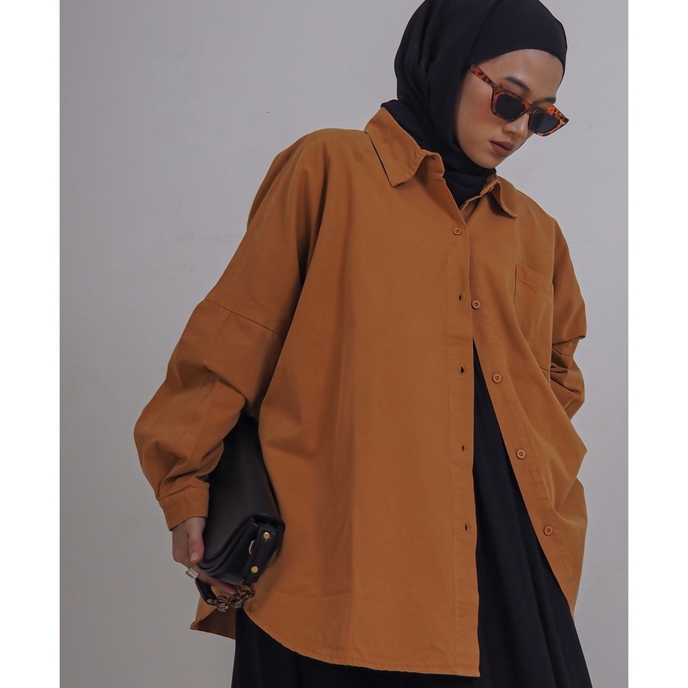 Myrubylicious DAGESTAN COLOUR OVERSIZED DENIM SHIRT