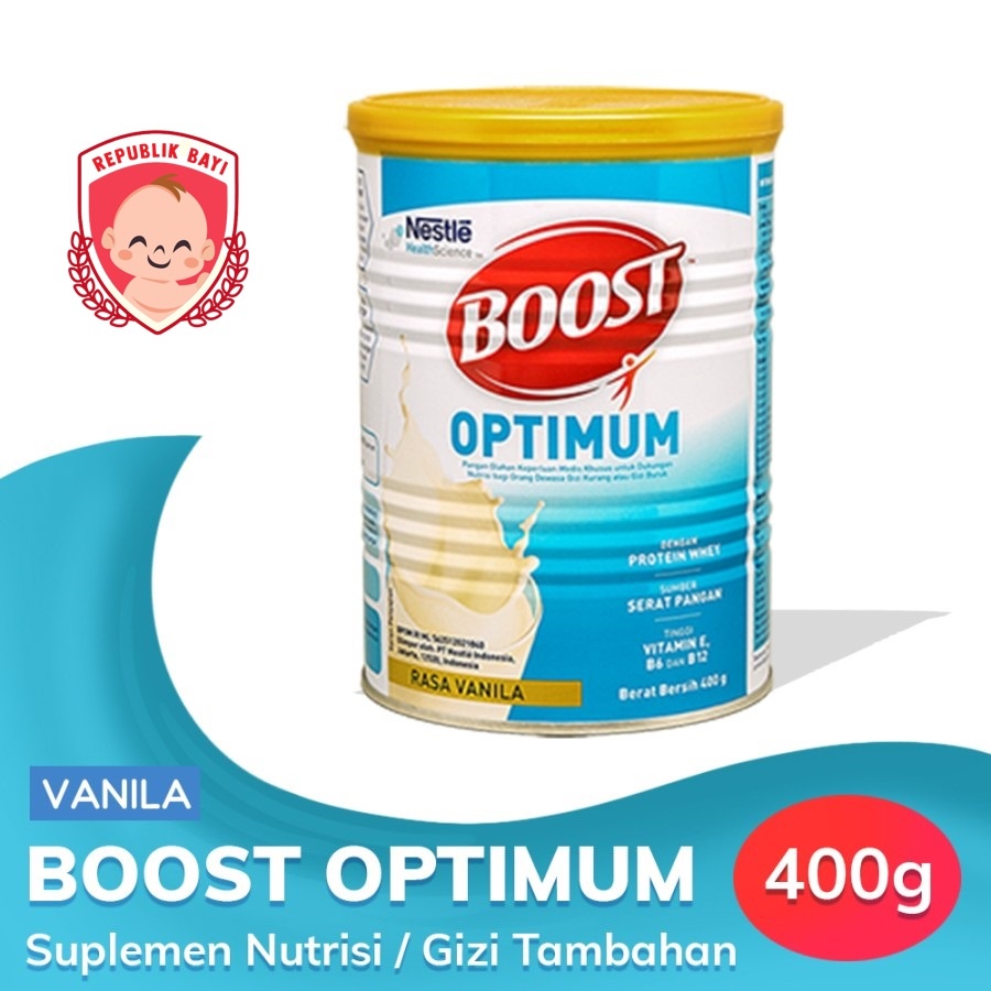 

BOOST Susu Bubuk Optimum Vanilla Kaleng 400gr