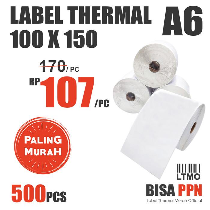 

Label Barcode MURAH 100 x 150 A6 kertas stiker thermal 500 pcs