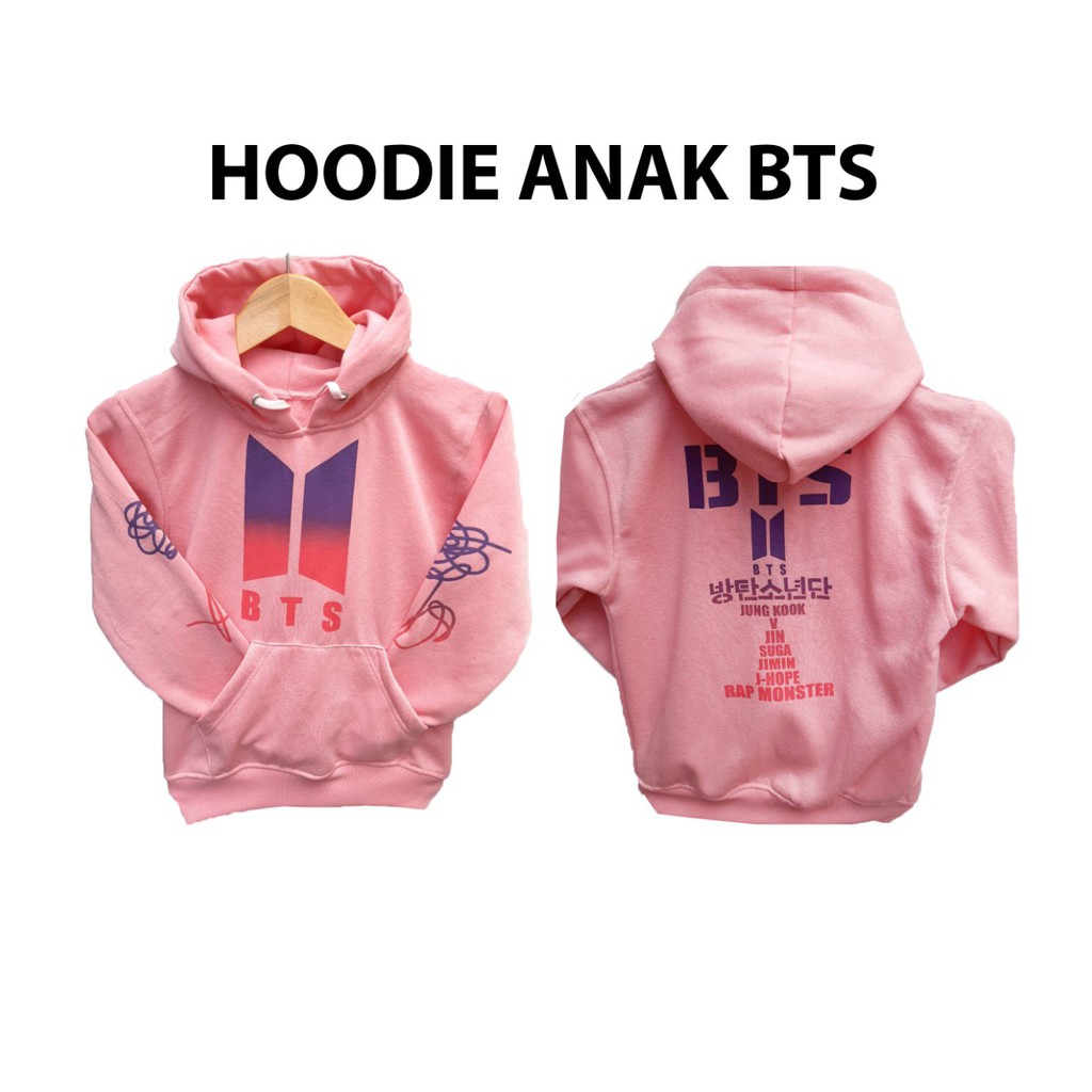 HOODIE BTS BT21 Kids Kpop Kekinian Usia 6-12 tahun